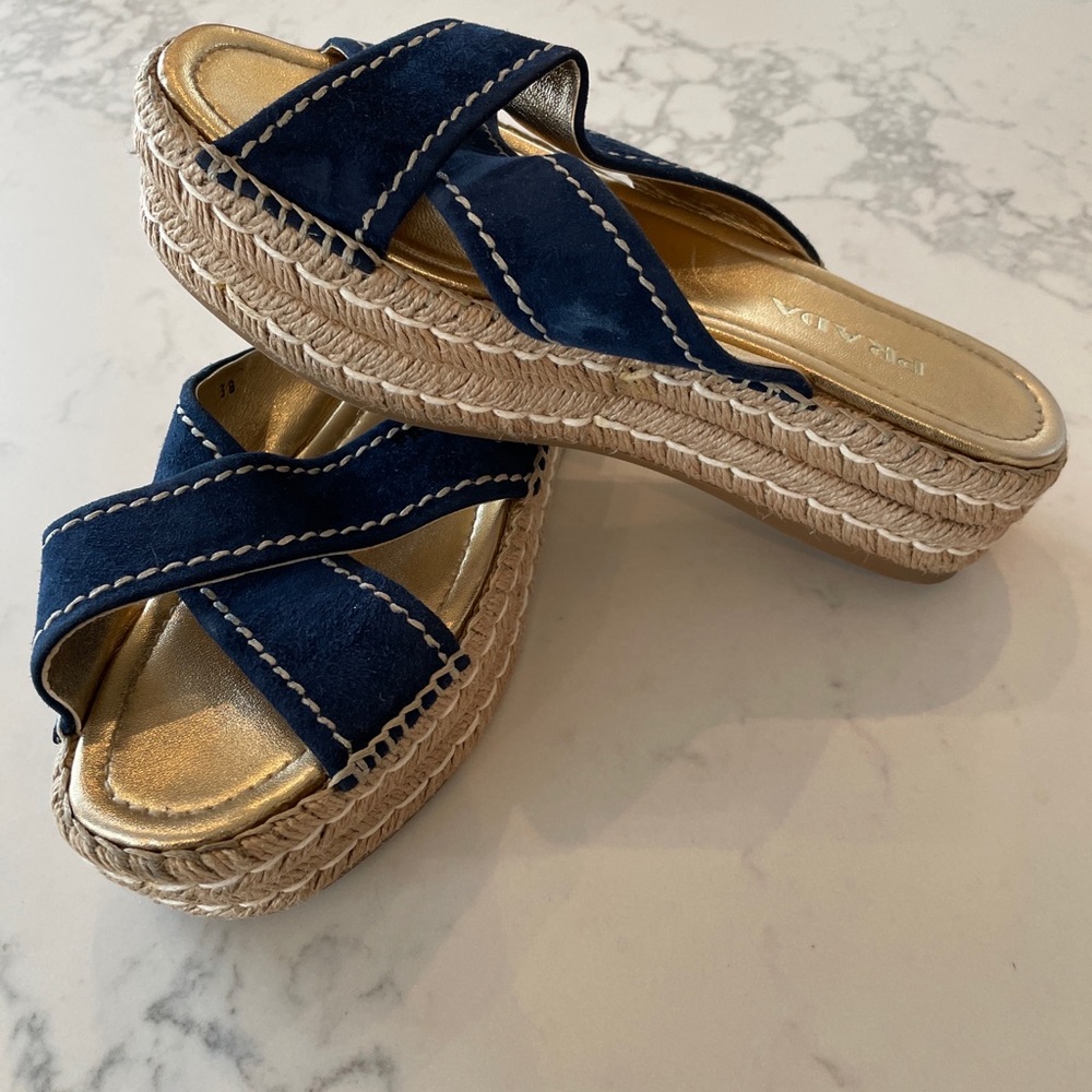 Prada wedge espadrilles. Size 38. Like New.